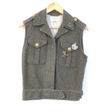 Denim & Supply Ralph Lauren Button Up Vest with Pins- Size S