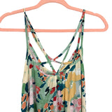 Impressions Floral Print Strappy Criss Cross Back Dress NWT- Size S