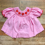 Poppy Kids Co. Pink/Red Polka Dot "Rosie" Heart Top/Dress- Size 24M