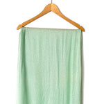 No Brand Mint Green Metallic Scarf