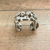 No Brand White Tortoise Plastic Cuff