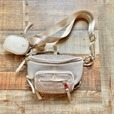 Steve Madden Cream Studded Fanny Pack with Removable Pouch (BRAND NEW CONDITION)