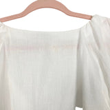 TRF Collection x Zara White Linen Button Front Top- Size S (see notes)