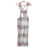 Aerie Plaid Shoulder Tie Strap Cropped Jumpsuit- Size XXS