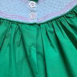 The Beaufort Bonnet Company Green Smocked Dress- Size 2T (see notes)