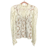 No Brand Ivory Lace with Tan Cami and Tie Back Top- Size ~S (see notes)