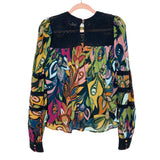 Allison Bold Paisley Veronica Blouse- Size ~XS (we have matching skirt, see notes)