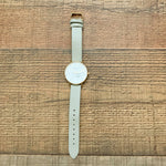 Victoria Emerson Stainless Steel Water Resistant Marble Series Grey Leather Band Watch (sold out online, needs battery)