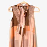 Eva Franco Sunstone Maxi Tie Back Dress with Slip- Size ~XS