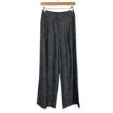 No Brand Black/White Blended Pleated Dress Pants- Size ~XS (Inseam 29.5", see notes)