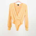 Privy Yellow Long Sleeve Bodysuit- Size M (see notes)