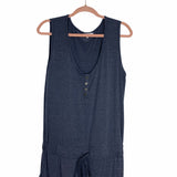 Amaryllis Blue Drawstring Waist Sleeveless Jumpsuit- Size XL