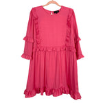 In the Style Pink Ruffle Dress- Size 18