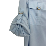 Calvin Klein Light Blue Button Down Top- Size XS