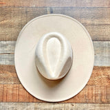 No Brand Beige Logo Wool Hat