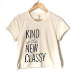 The Light Blonde Graphic "Kind Is The New Classy" AUTOGRAPHED Crop Tee- Size XS