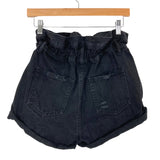 Signature 8 Black Distressed Jean Shorts- Size M