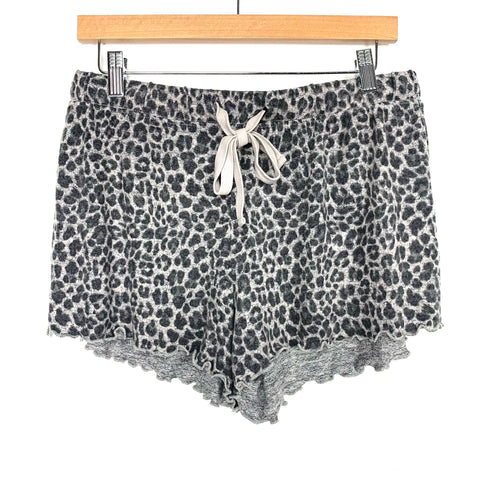 Grayson Threads Grey Animal Print Sleepwear Shorts NWT- Size L (We have matching top)