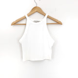 Express One Eleven White Crop Top- Size XS