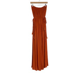 House of Harlow 1960 Rust Strapless Side Tassel Tie Dress- Size S