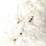 No Brand Gold Triangle Pendant Necklace