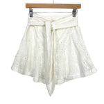 Tularosa White Eyelet Belted Skort- Size M