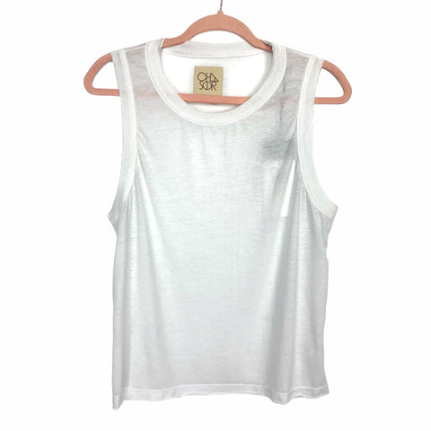 Chaser White Racerback Tank Top NWT- Size XS