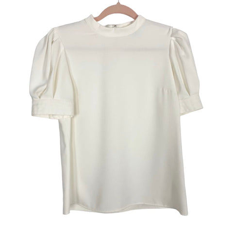 Express Cream Puff Sleeve Blouse- Size S