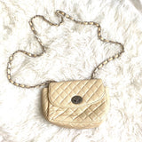 No Brand Leather Chain Strap Quilted Crossbody (see notes)