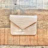 No Brand Tan Snakeskin Small Change Purse/Card Wallet