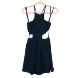 Nameless Black Open Side and Back Lace Up Dress- Size S
