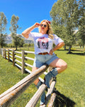 Pink Desert America Cowgirl Tee- Size XL