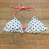 No Brand White/Blue Polka Dot White/Pink Stripe String Swim Top- Size ~S (See Notes- We Have Matching Bottom!)