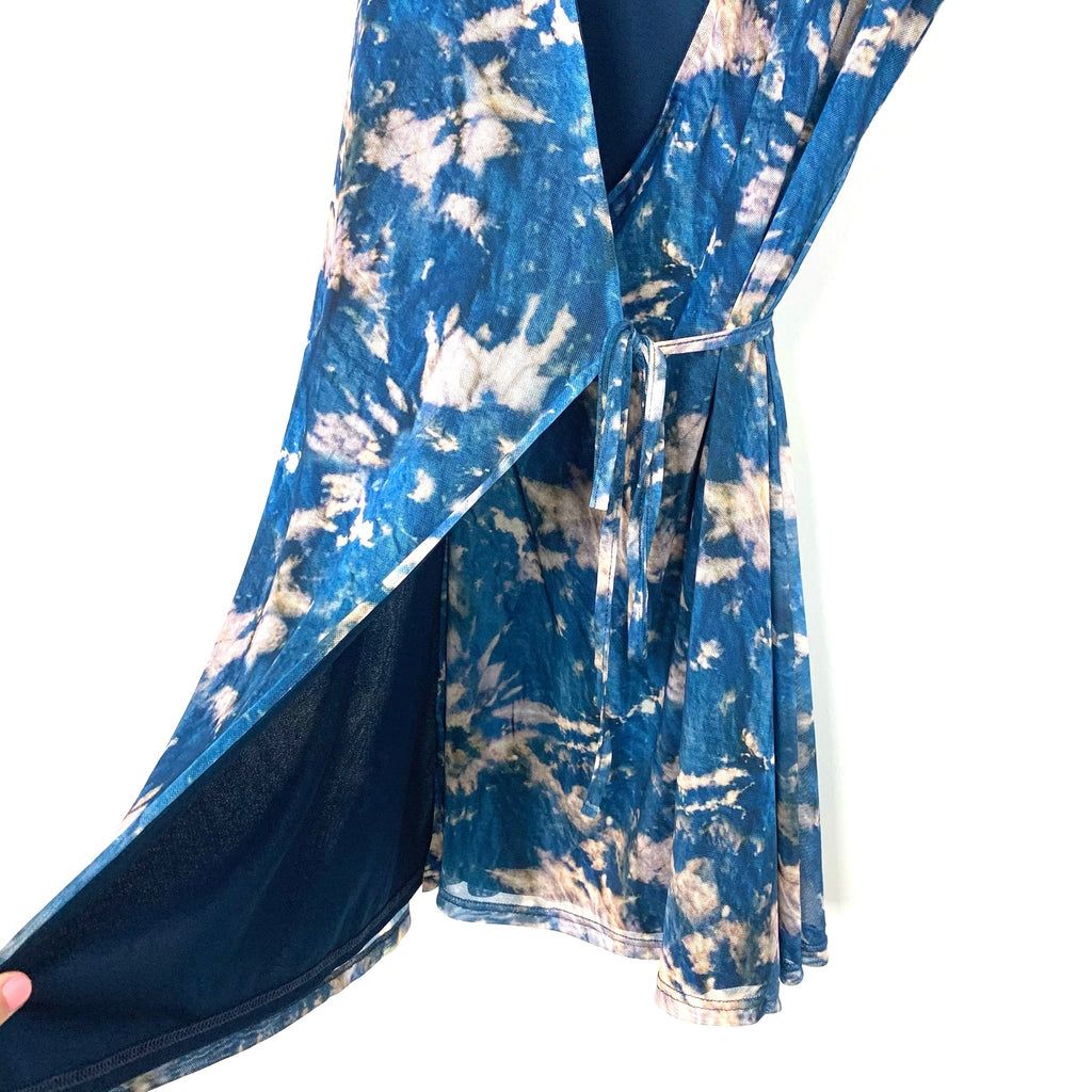 Urban Outfitters Tie-Dye Wrap Mesh Dress- Size L (sold out online) The Saved Collection Urban Outfitters Tie-Dye Wrap Mesh Dress- Size L (sold out online) The Saved Collection