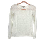 LOFT Lace Long Sleeve Top- Size XS