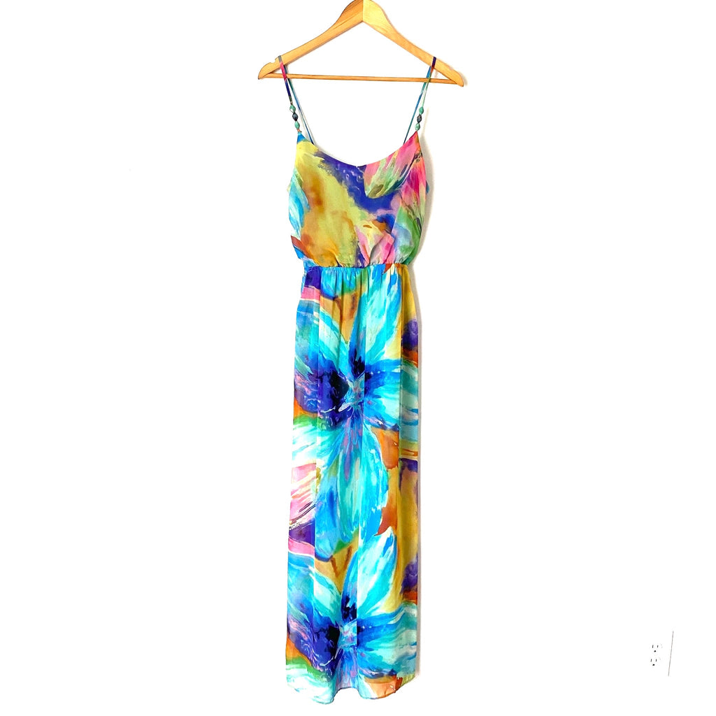 Bisou Bisou Beaded Strap Maxi Dress- Size 4  The Saved Collection