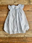Petit Ami Blue Smocked Hand Embroidered Dress- Size 6M (see notes)