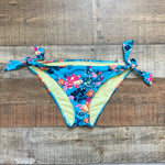 Adore Me Blue Floral Side Tie Bikini Bottoms- Size M (we have matching top)