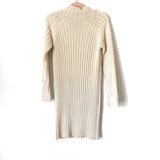 Club Monaco Cream Wool Sweater Dress- Size L