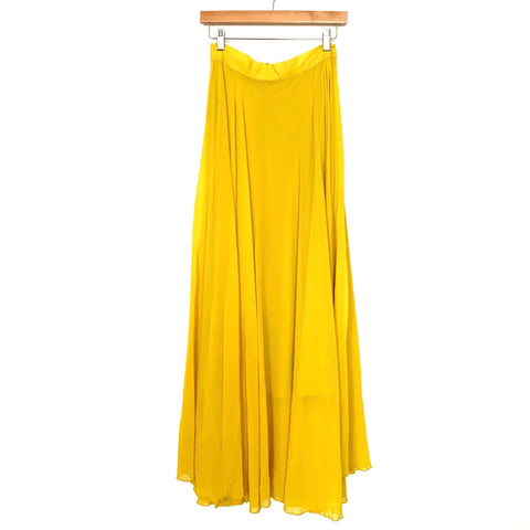 Chicwish Mustard High Waisted Maxi Skirt NWT- Size S