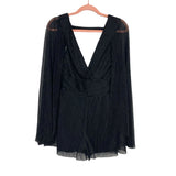 DO+BE Black Metallic Romper NWT- Size S
