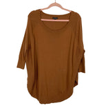 Express Brown Boat Neck with Rounded Hem Sweater- Size S (see notes)