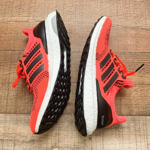 Adidas Ultra Boost Neon Orange Running Shoes- Size 6 (LIKE NEW)