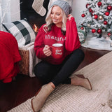 Gildan Crimson "Thankful" Sweatshirt- Size M