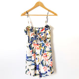ASTR Painted Floral Front Tie Romper NWT- Size S