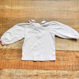 The Beaufort Bonnet Company White with Red Polka Dots Top- Size 2T (see notes)
