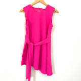 First Love Bright Pink Tie Blouse- Size S