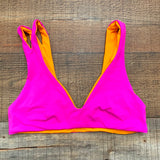 L*Space REVERSIBLE Magenta/Orange One Wave Swimsuit Top- Size M (We have matching bottom, sold out online)