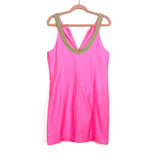 Lilly Pulitzer Hot Pink with Gold Trim Dress- Size 12