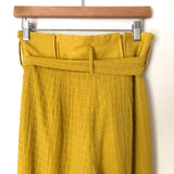 Lovers + Friends Mustard High Waisted Paperbag Pants- Size S (Inseam 24”)